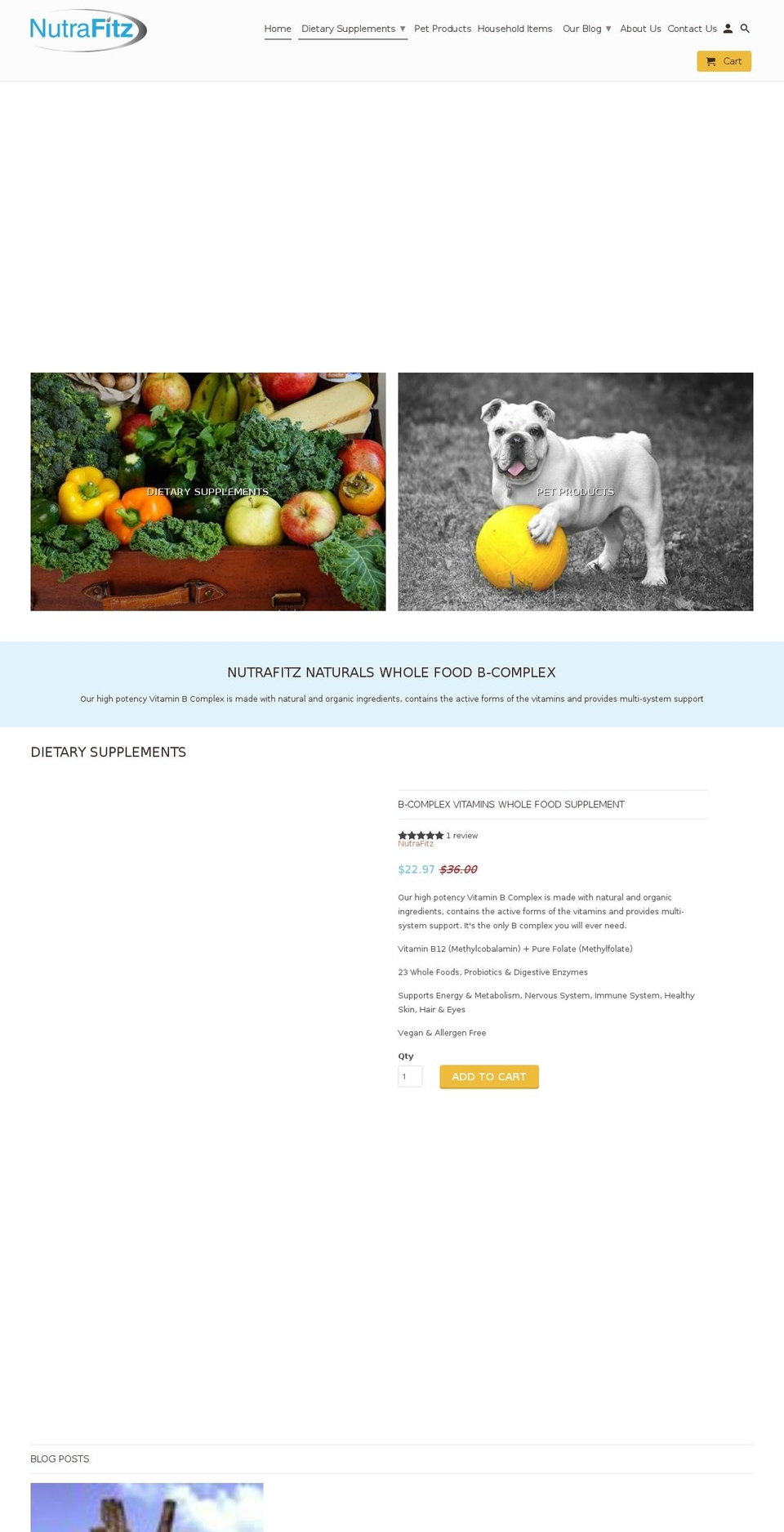 nutrafitz.com shopify website screenshot