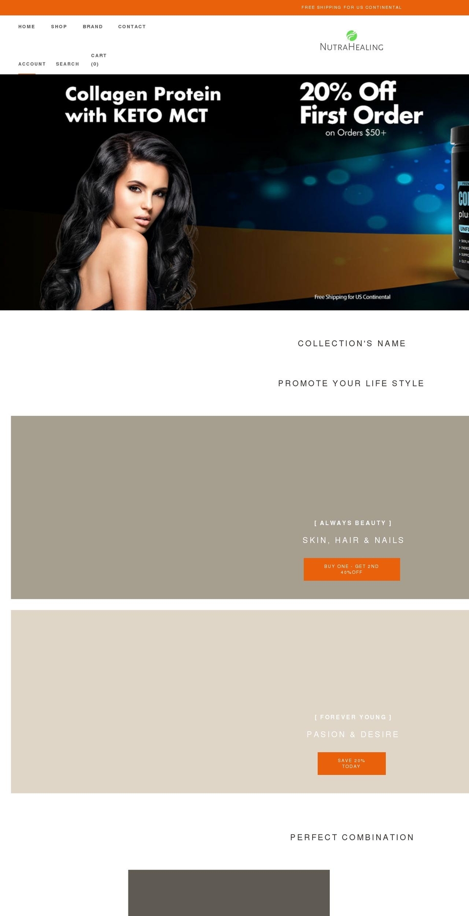 nutrahealingproducts.com shopify website screenshot