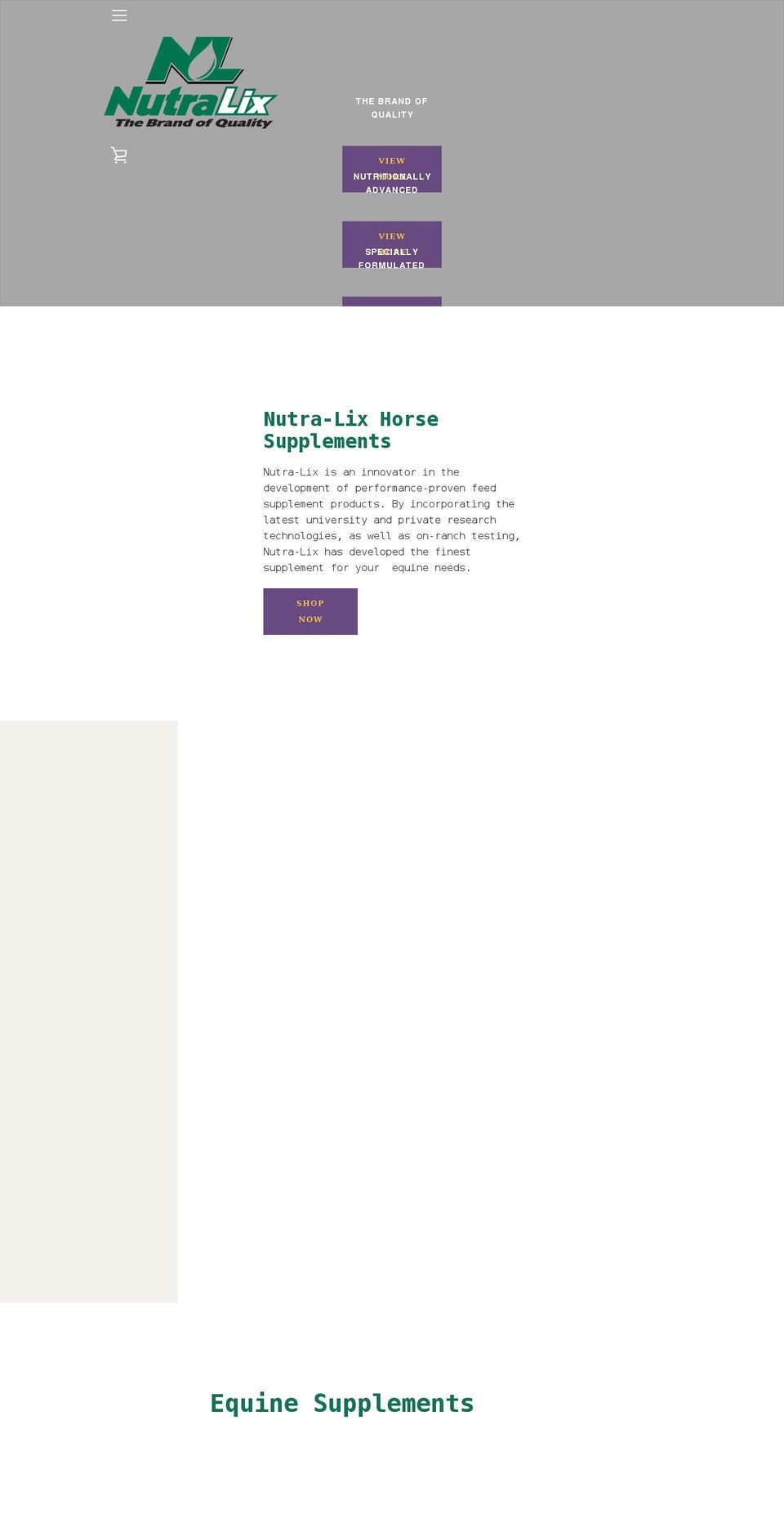 nutralix.myshopify.com shopify website screenshot