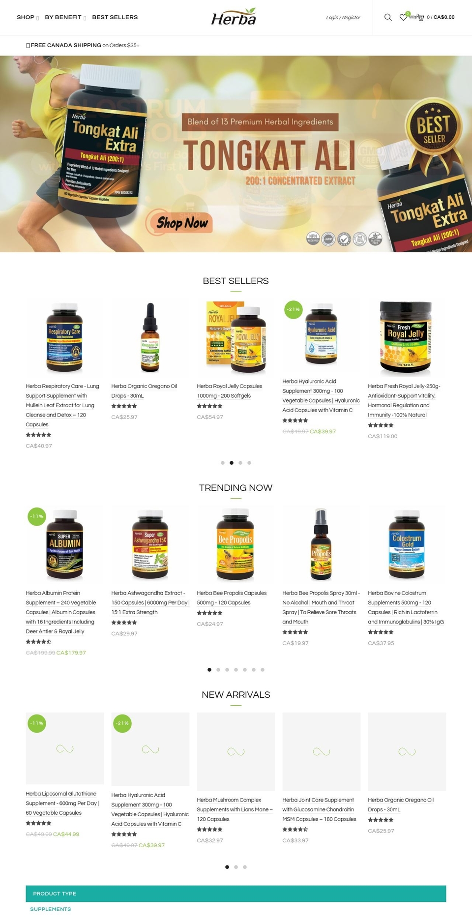 nutramart.ca shopify website screenshot