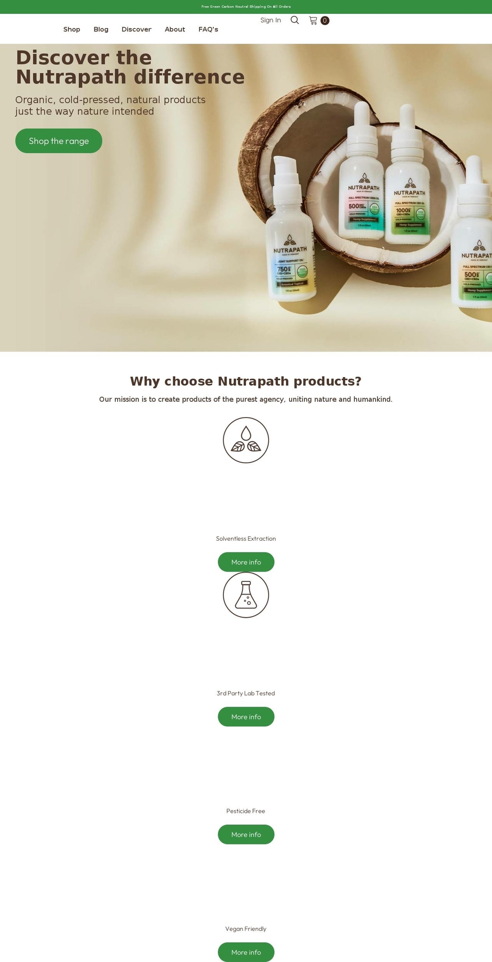 nutrapathlabs.com shopify website screenshot