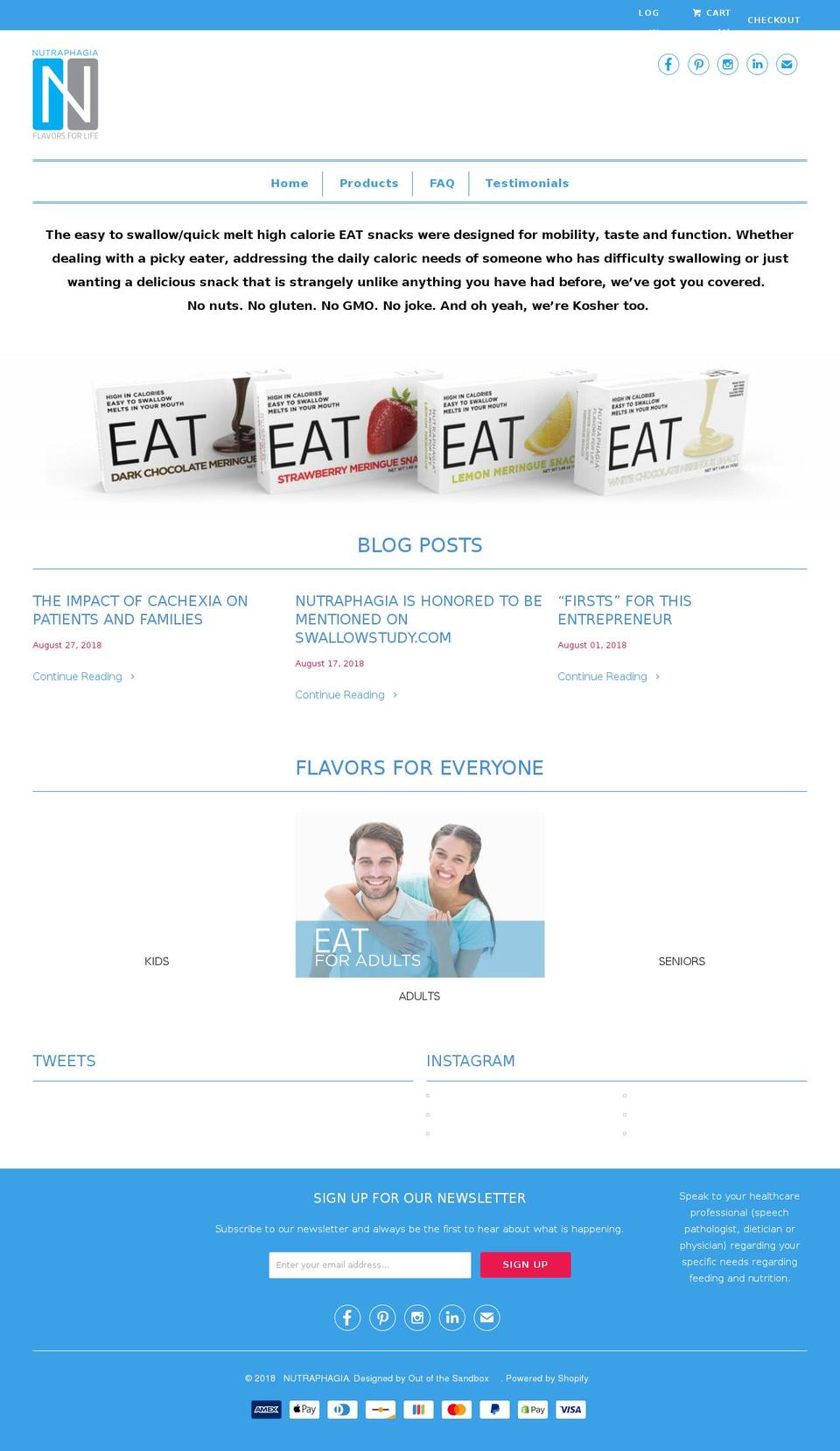 nutraphagia.com — Shopify storefront screenshot