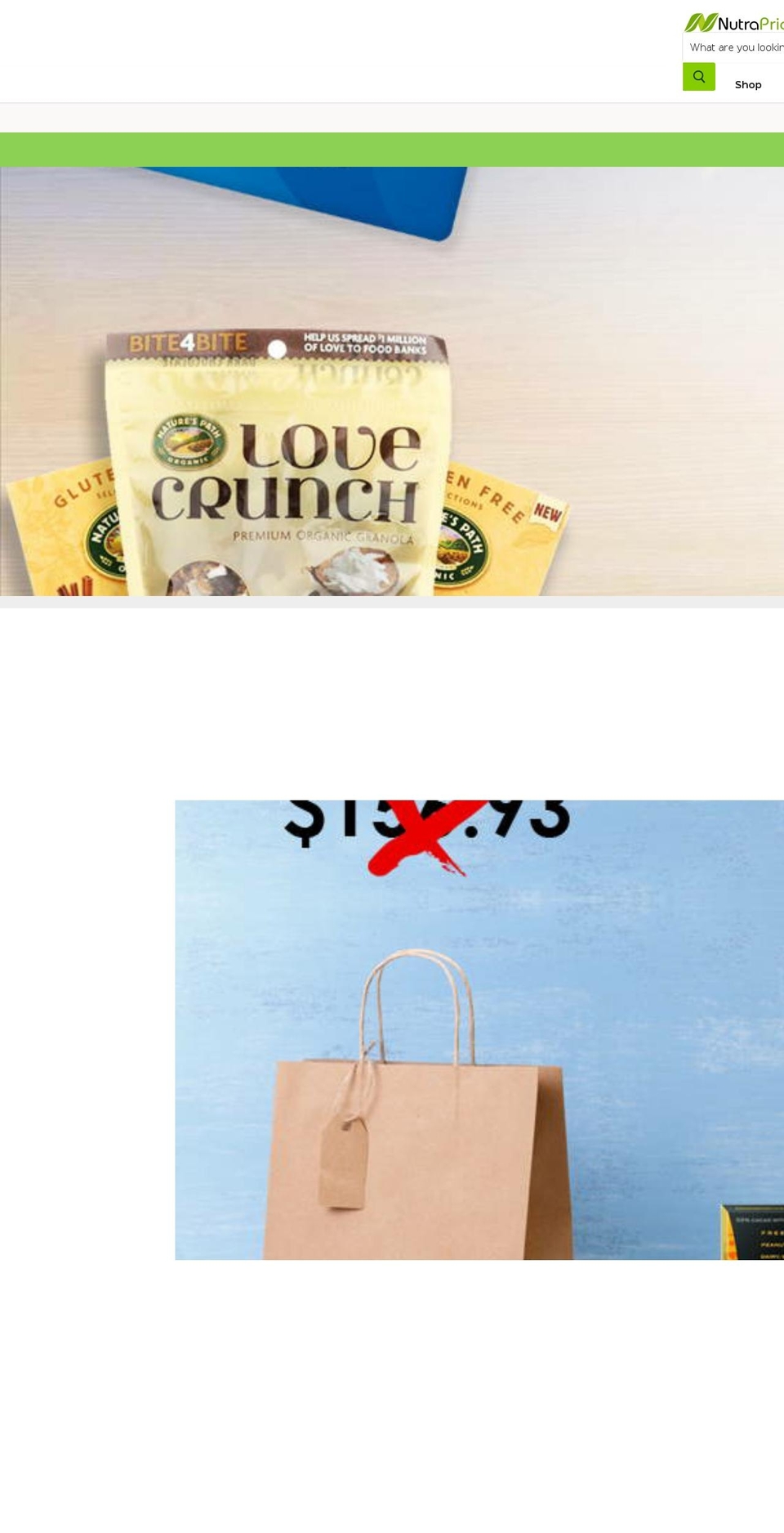 nutraprice.com shopify website screenshot