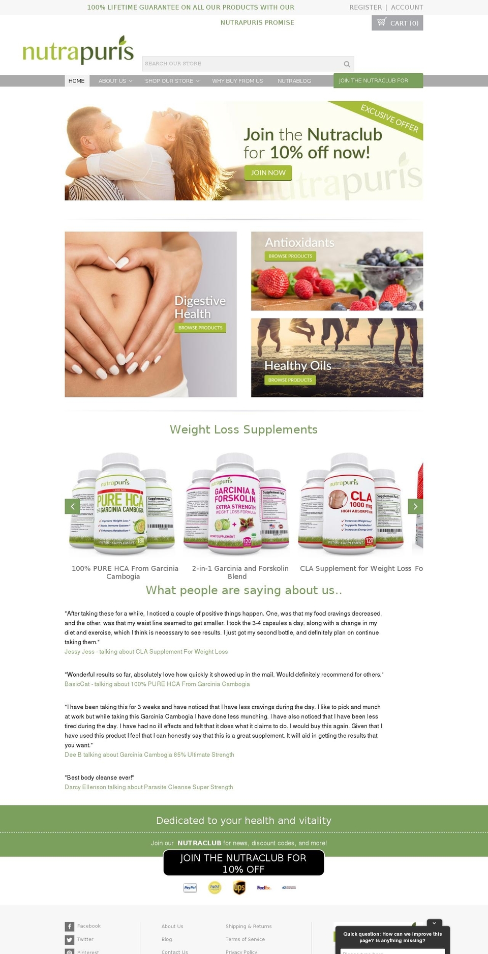 proven-profitable-theme-v8-7 Shopify theme site example nutrapuris.net