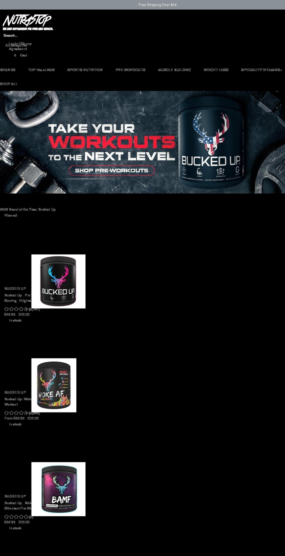 nutrastop.com shopify website screenshot