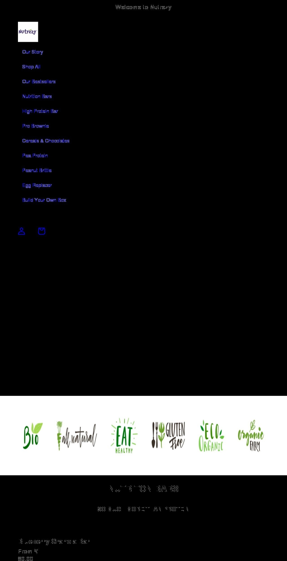 nutrezy.com shopify website screenshot
