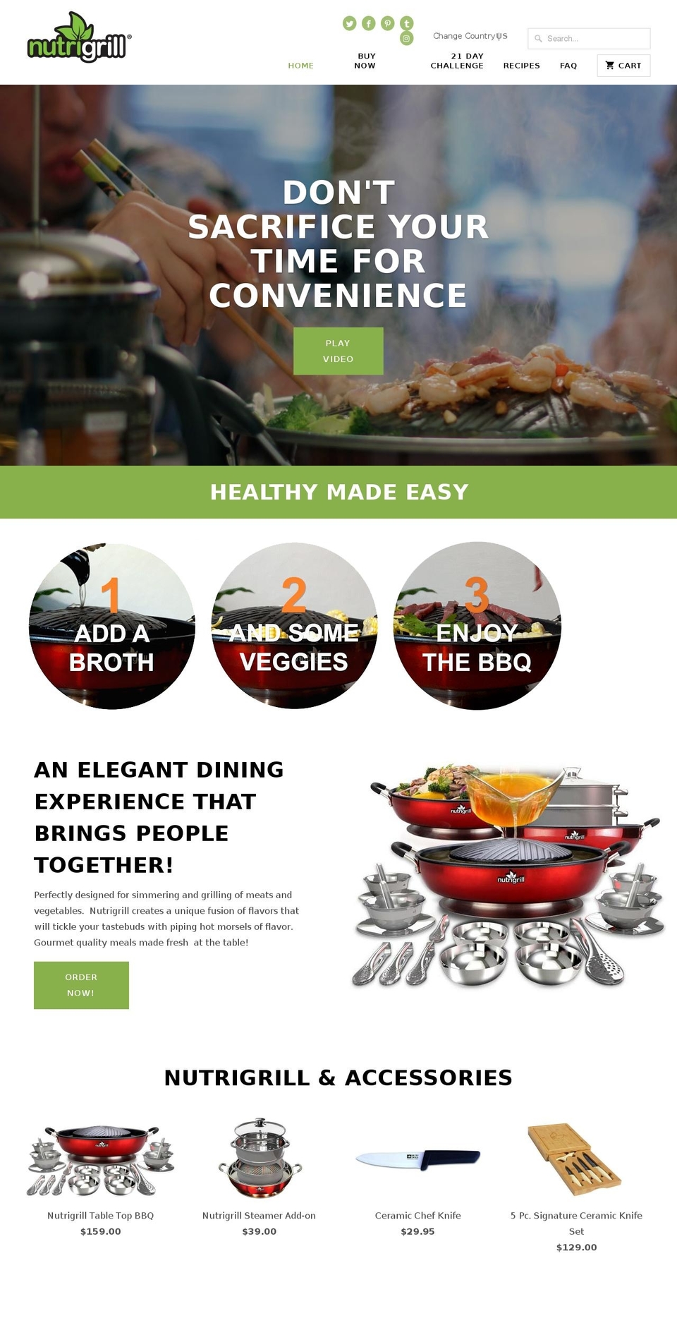 nutri-grill.com — Shopify storefront screenshot