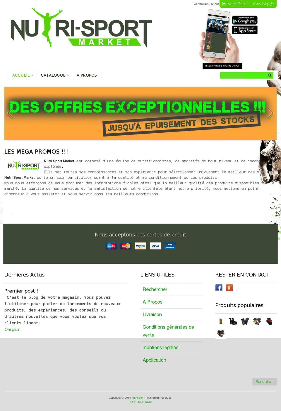 nutri-sport-market.com — Shopify storefront screenshot