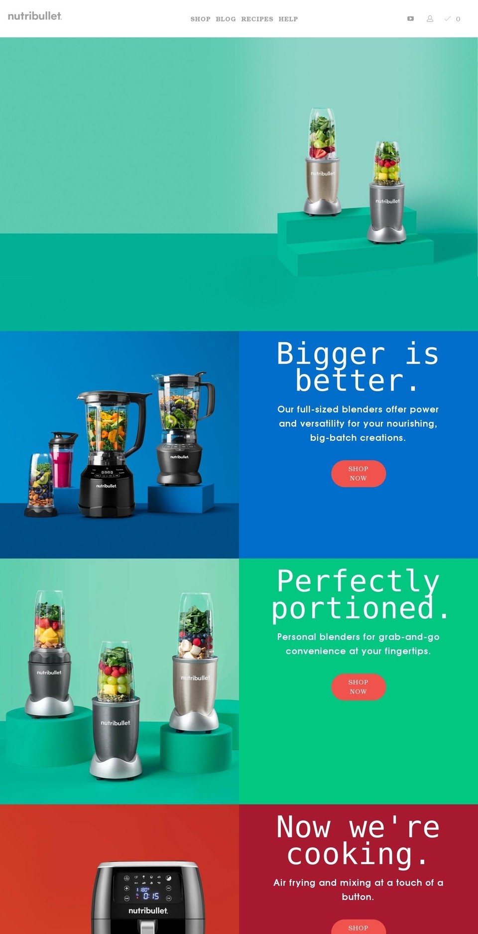 nutribullet.co.nz shopify website screenshot