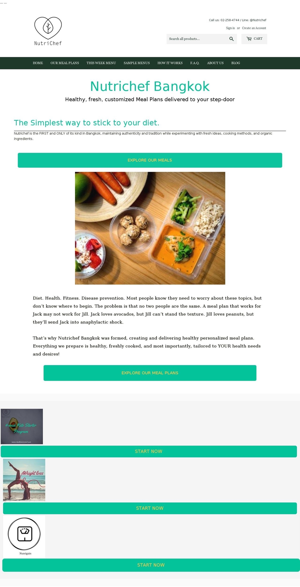 nutrichef.dk shopify website screenshot