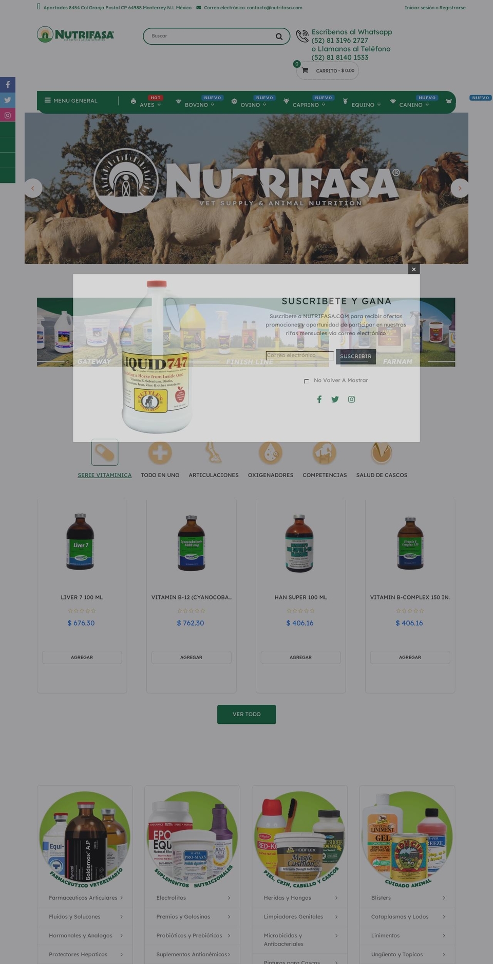 nutrifasa.com shopify website screenshot