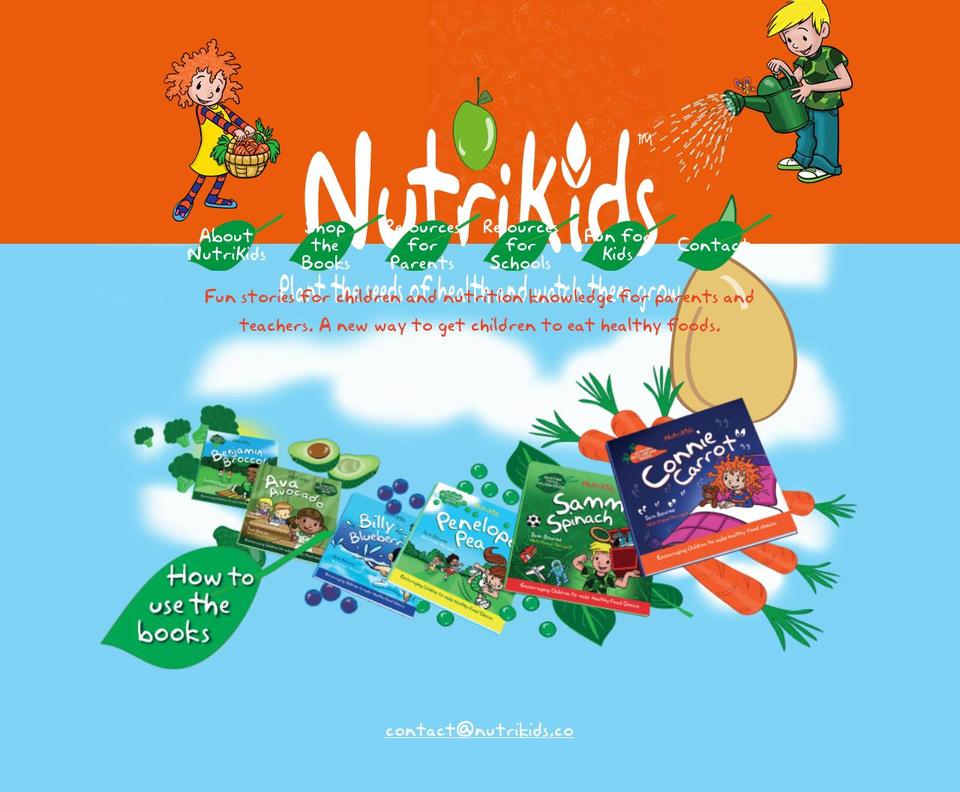 nutrikids.co shopify website screenshot