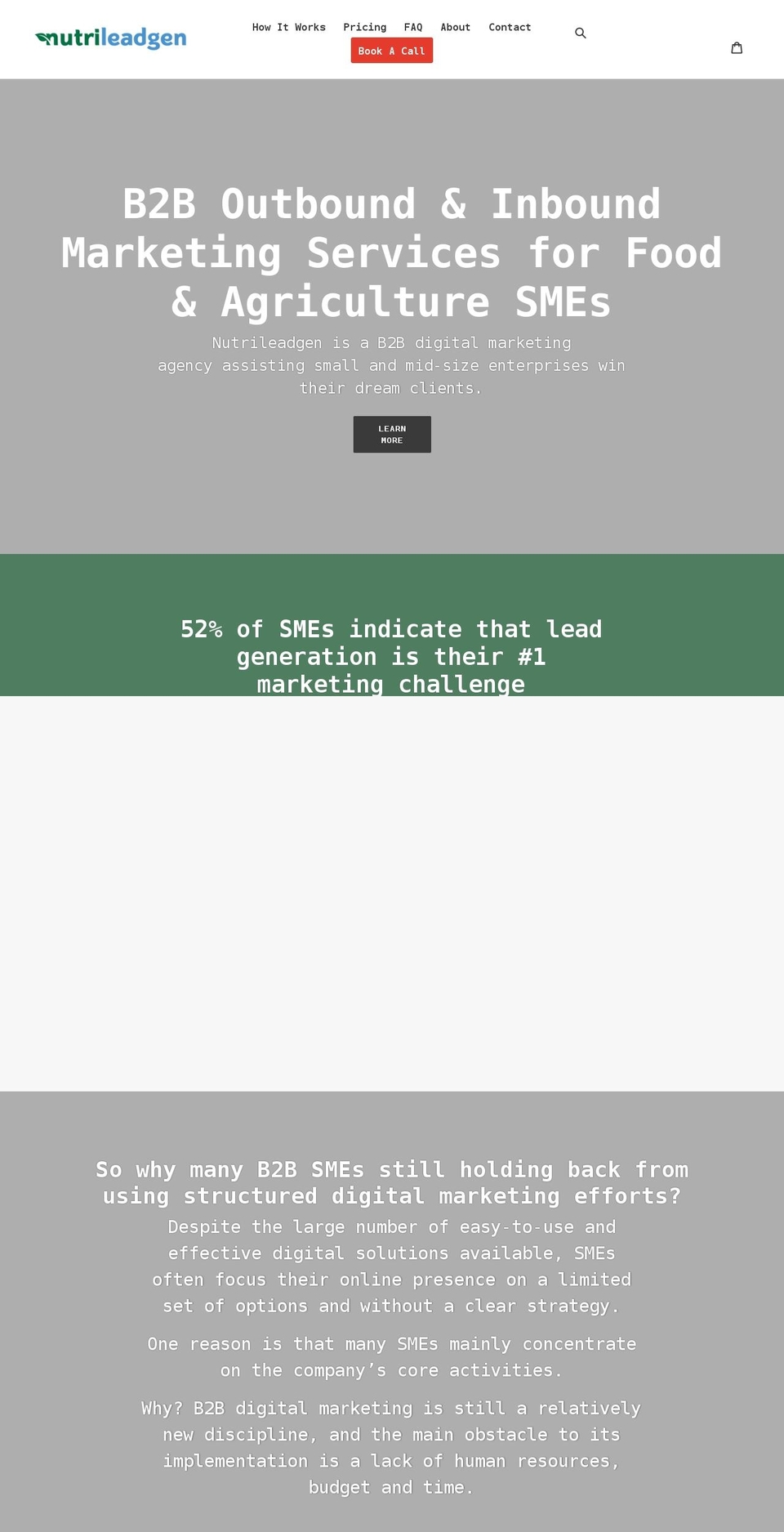 nutrileadgen.com shopify website screenshot