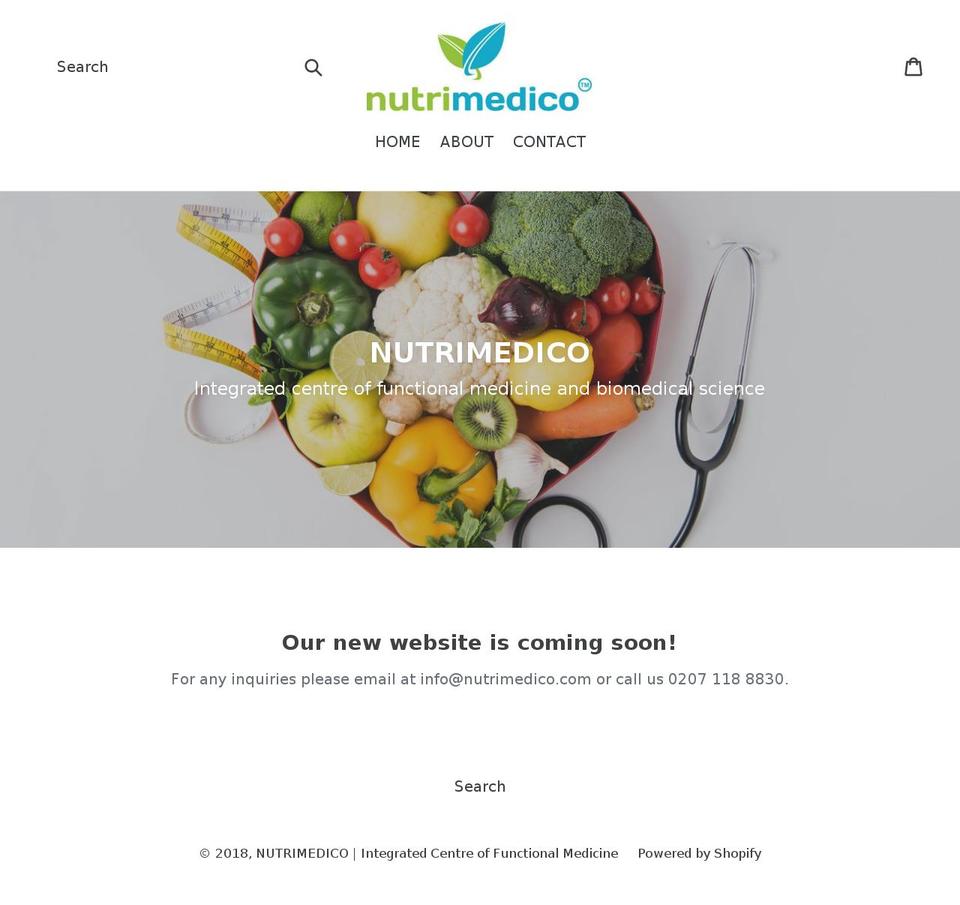 nutrimedico.com — Shopify storefront screenshot