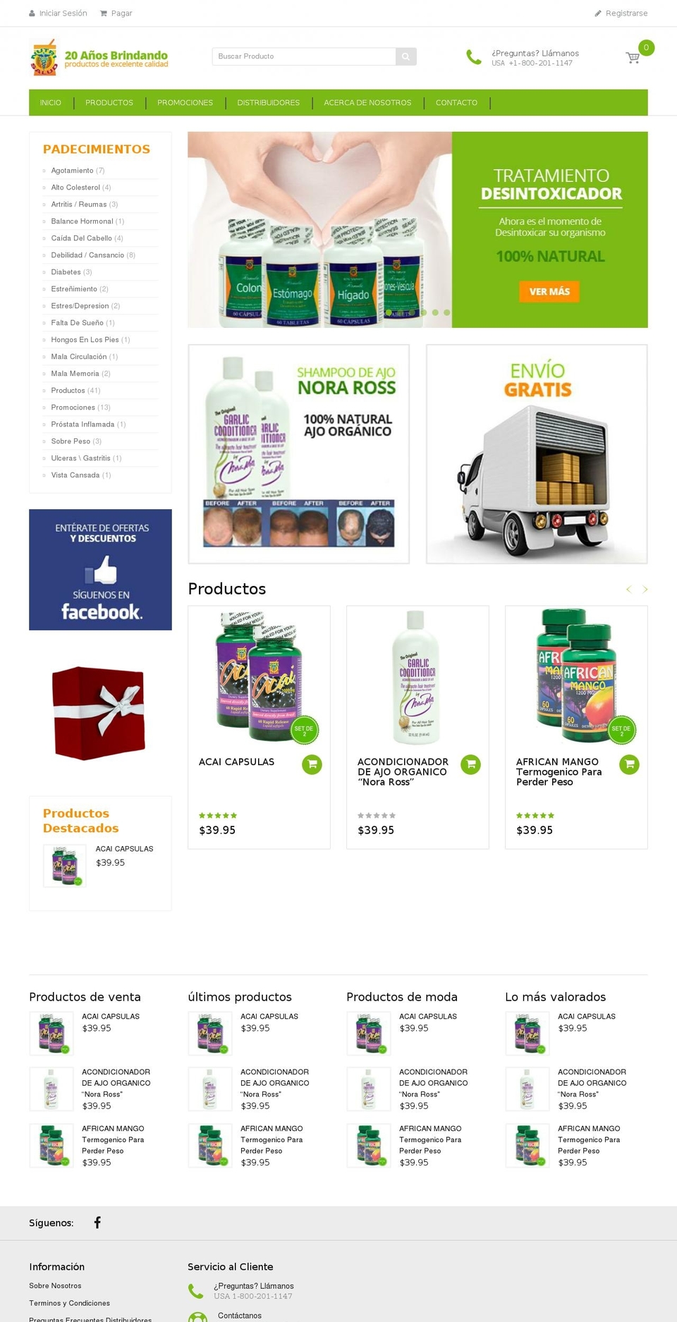 NutriProductos Shopify theme site example nutriproductos.com