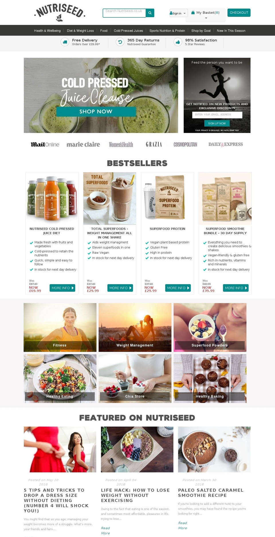 nutriseed.uk shopify website screenshot