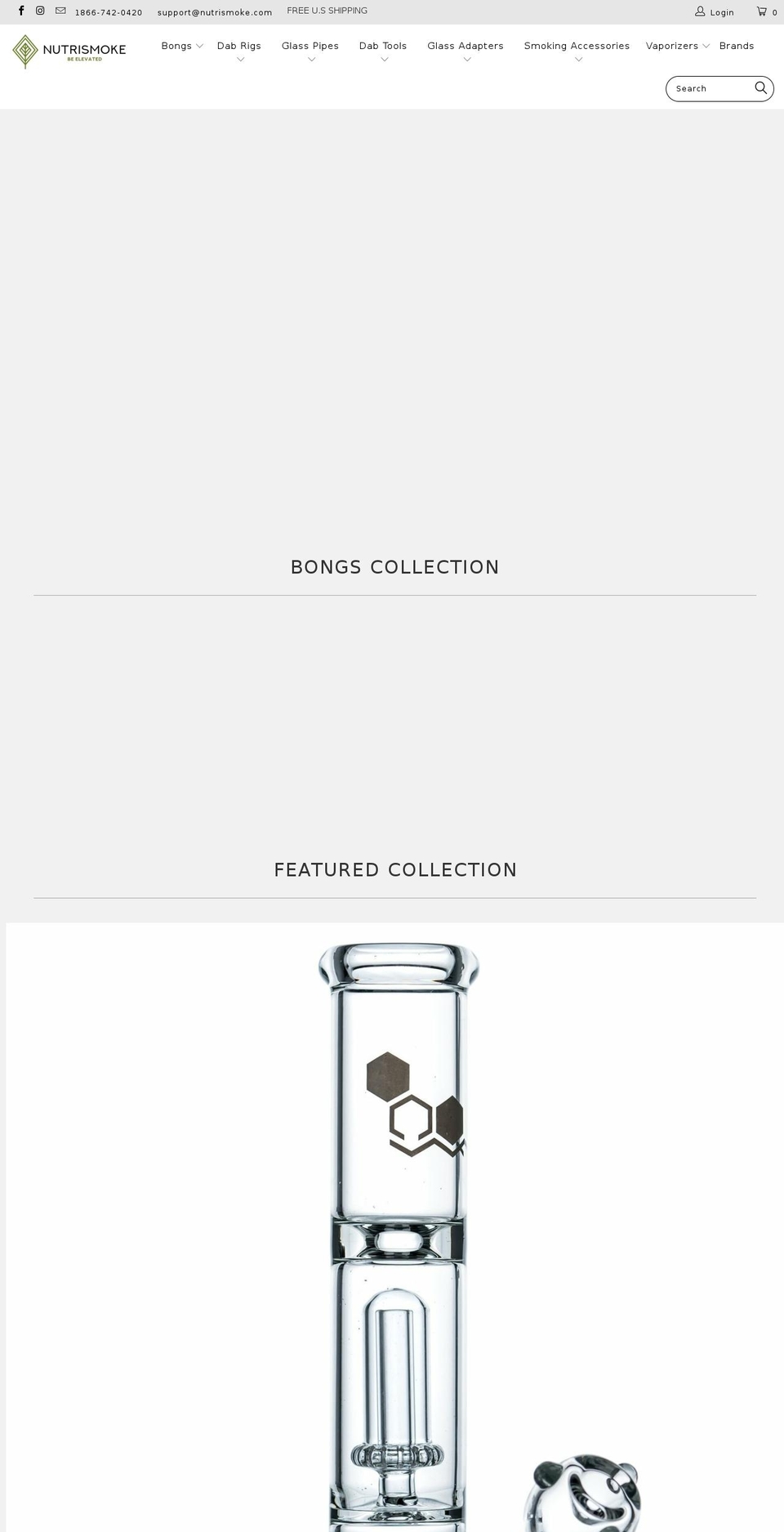 nutrismoke.com shopify website screenshot
