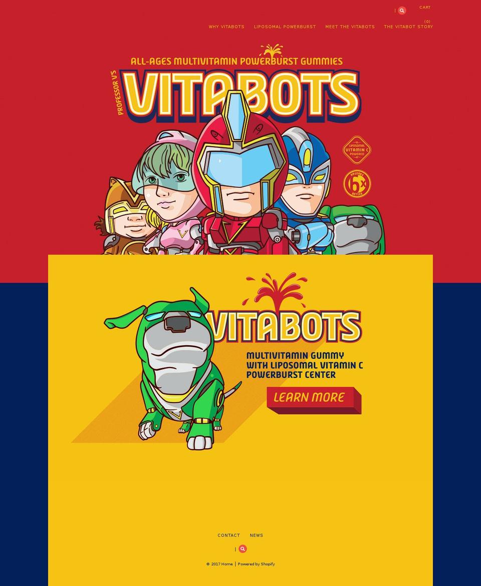 nutrisquadvitabots.com shopify website screenshot