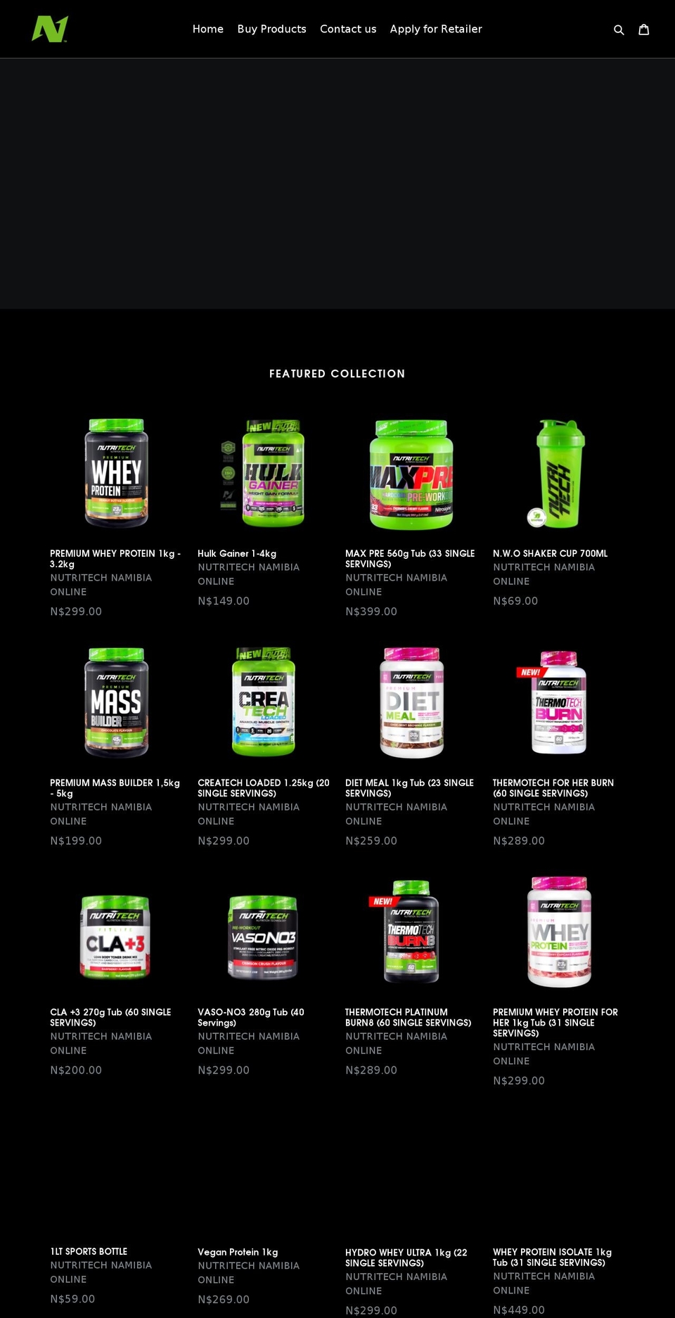 nutritechnam.com shopify website screenshot