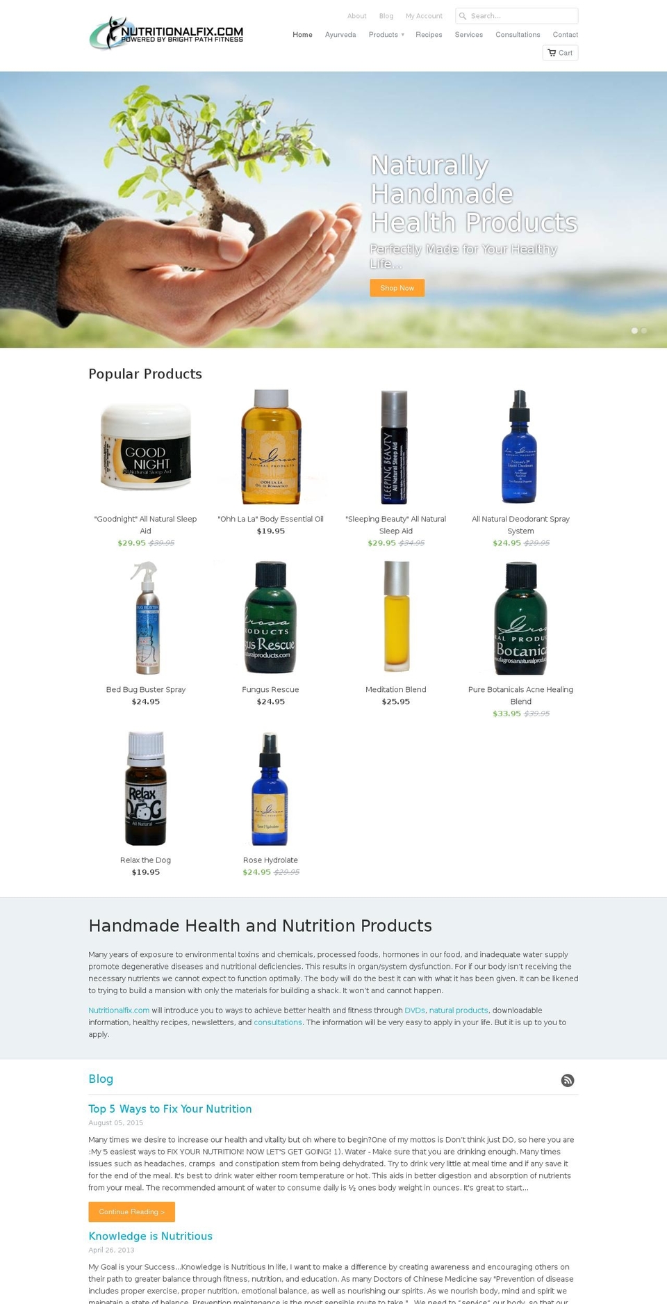 nutritionalfix.com shopify website screenshot