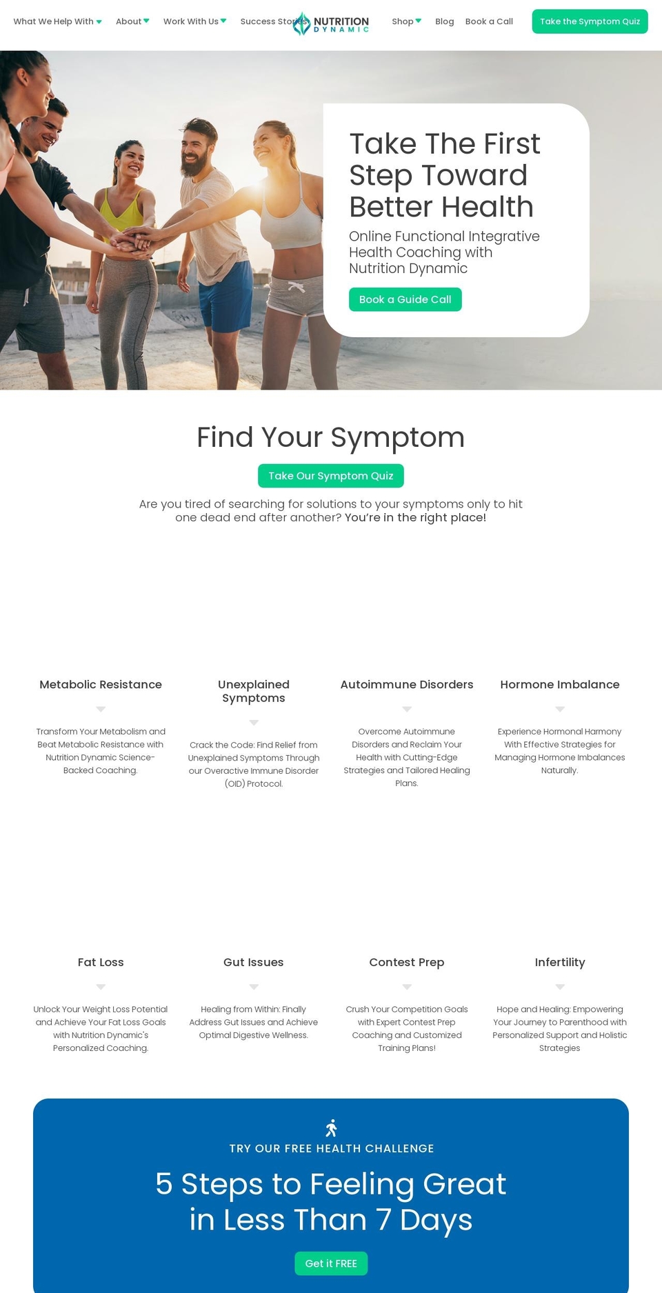 nutritiondynamic.com shopify website screenshot