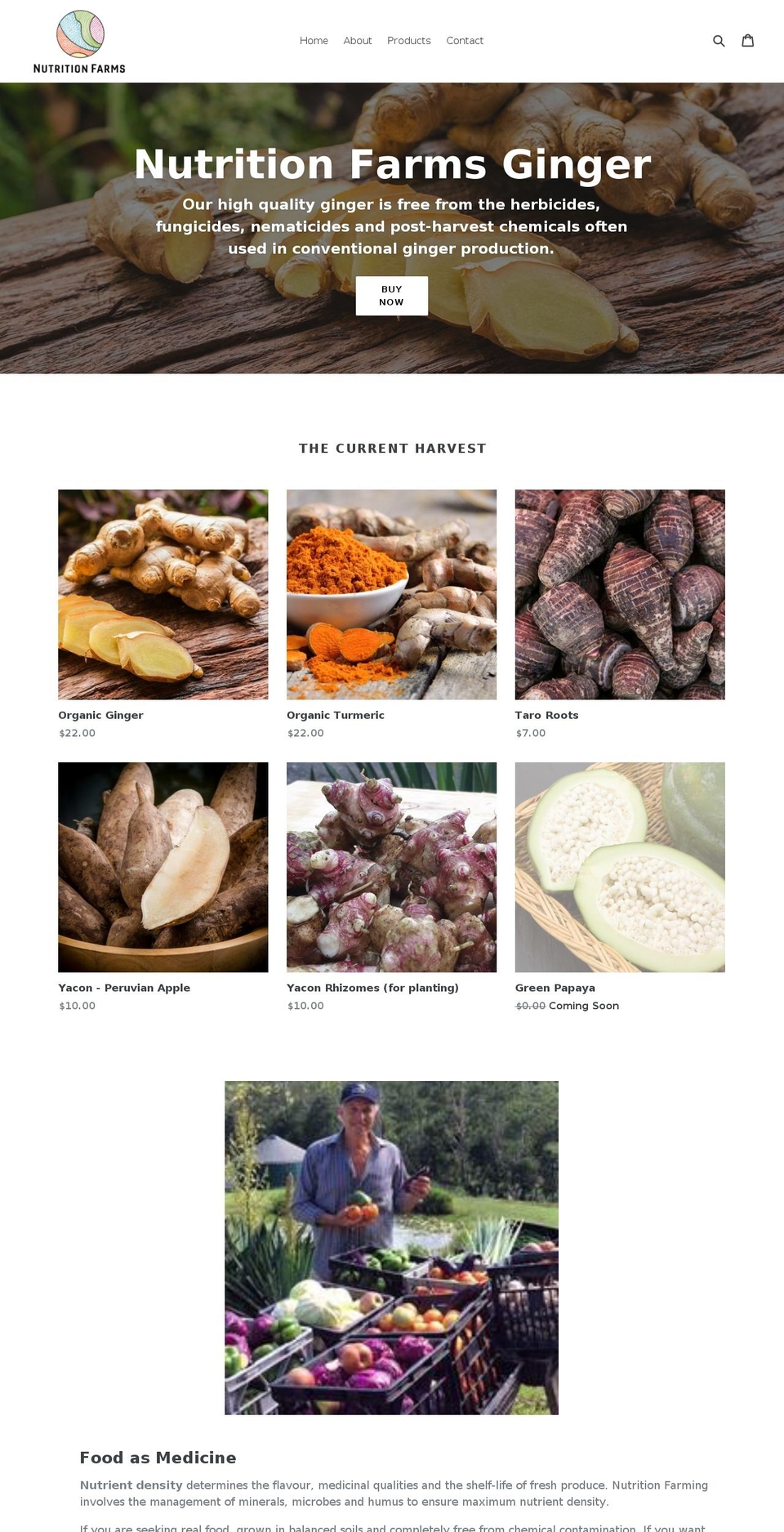 nutritionfarms.com shopify website screenshot