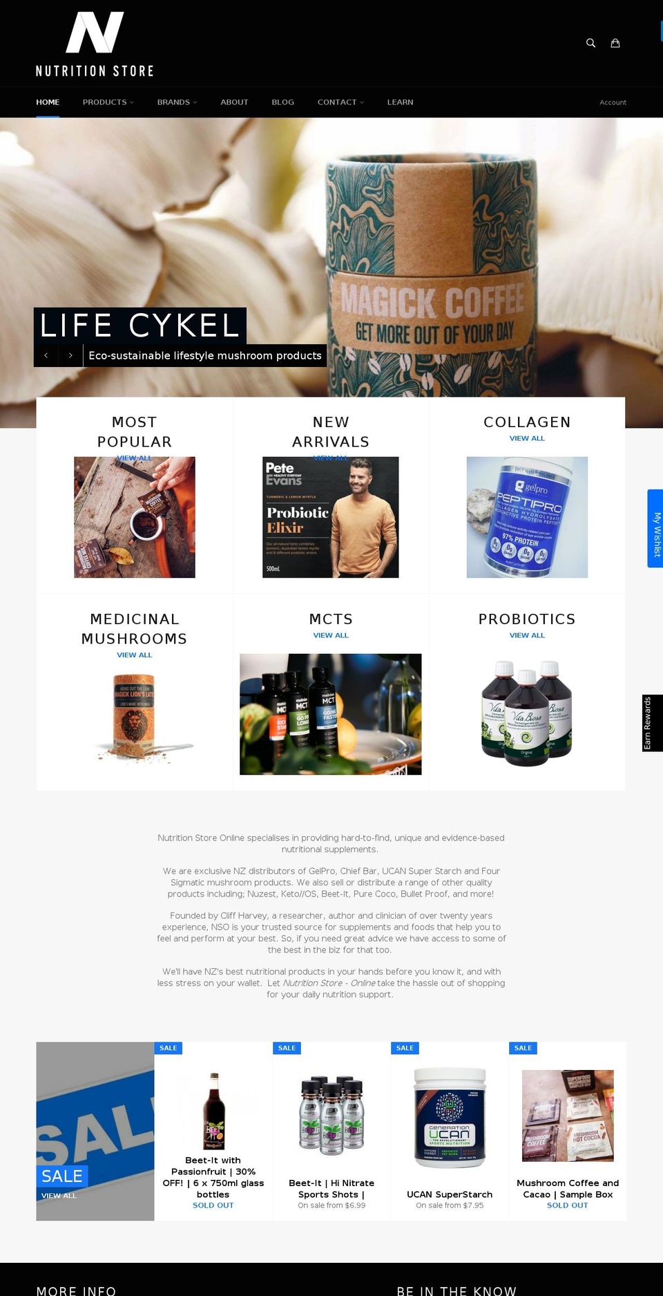 nutritionstore.online shopify website screenshot