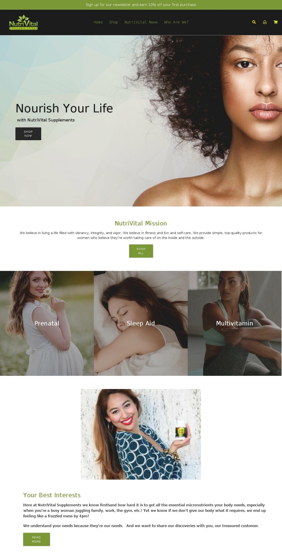 madwiresections1-6-4 Shopify theme site example nutrivitalsupplements.com