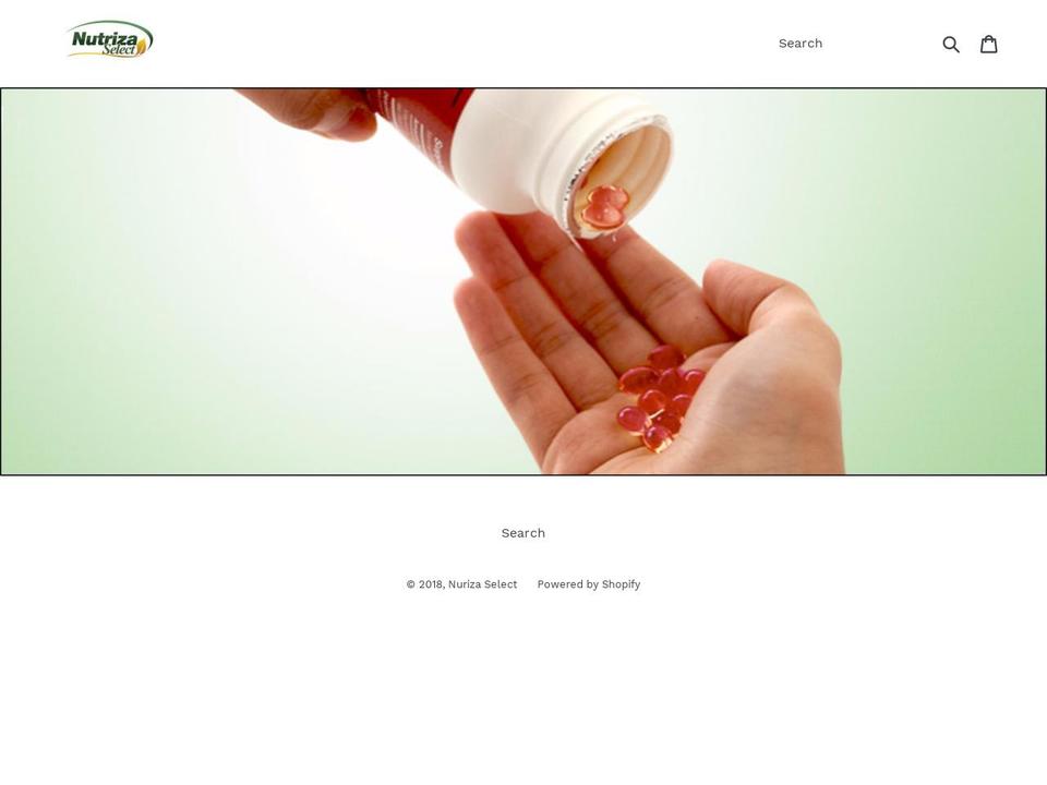 nutrizaselect.com — Shopify storefront screenshot