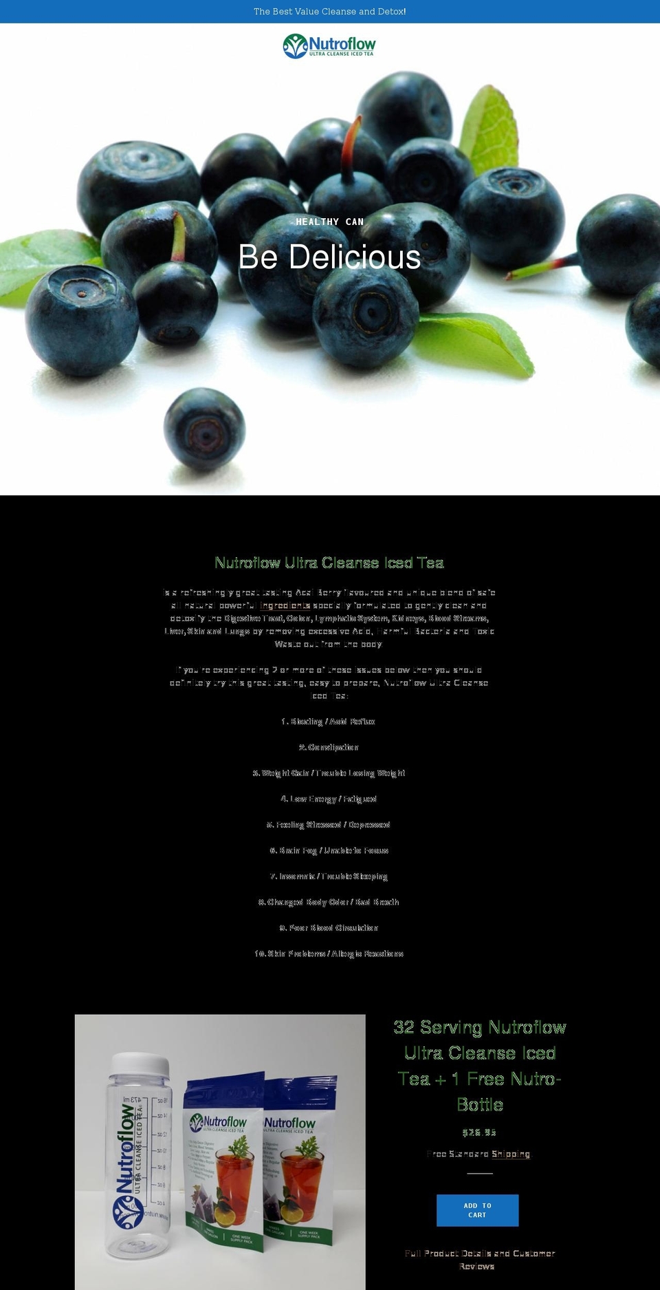 nutroflow.com shopify website screenshot