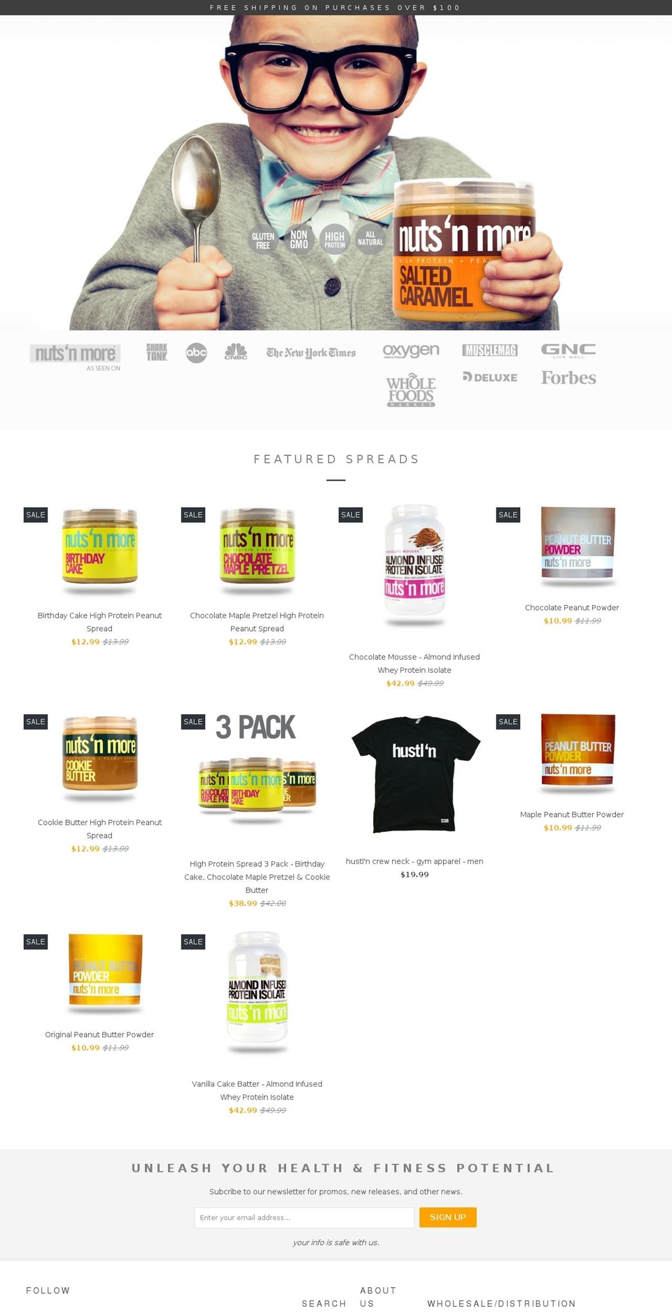 nuts-n-more.com shopify website screenshot