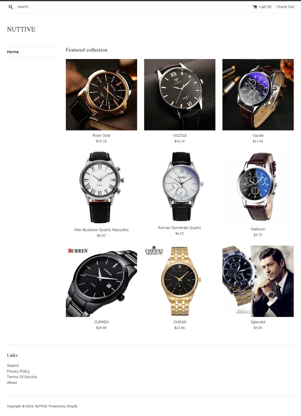 nuttive.com — Shopify storefront screenshot