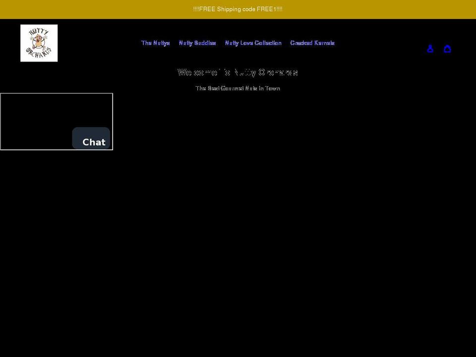 nuttyorchards.com shopify website screenshot