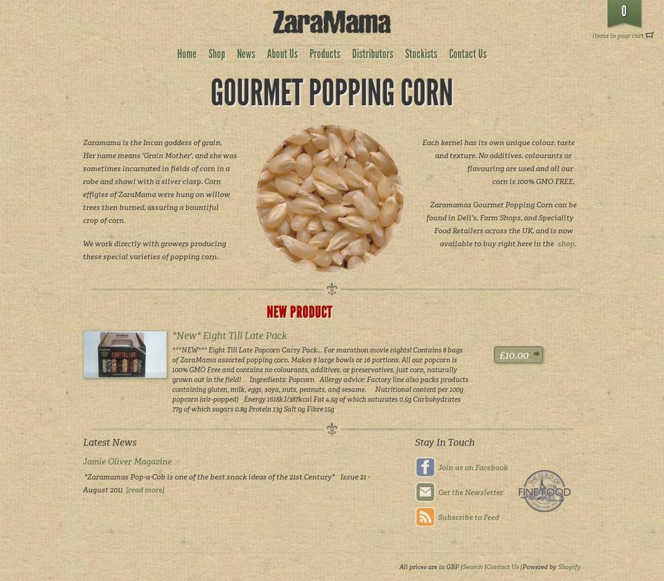 zaramamafy Shopify theme site example nuttyseeds.com