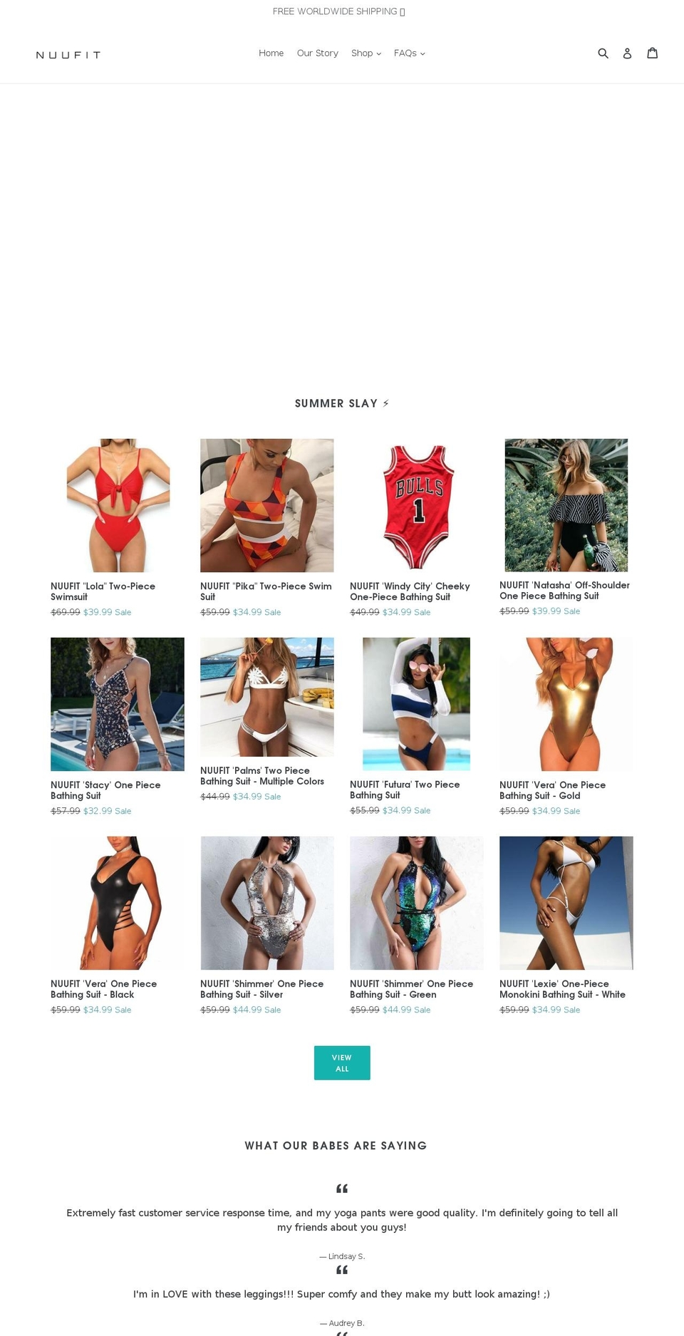 nuufit.com — Shopify storefront screenshot