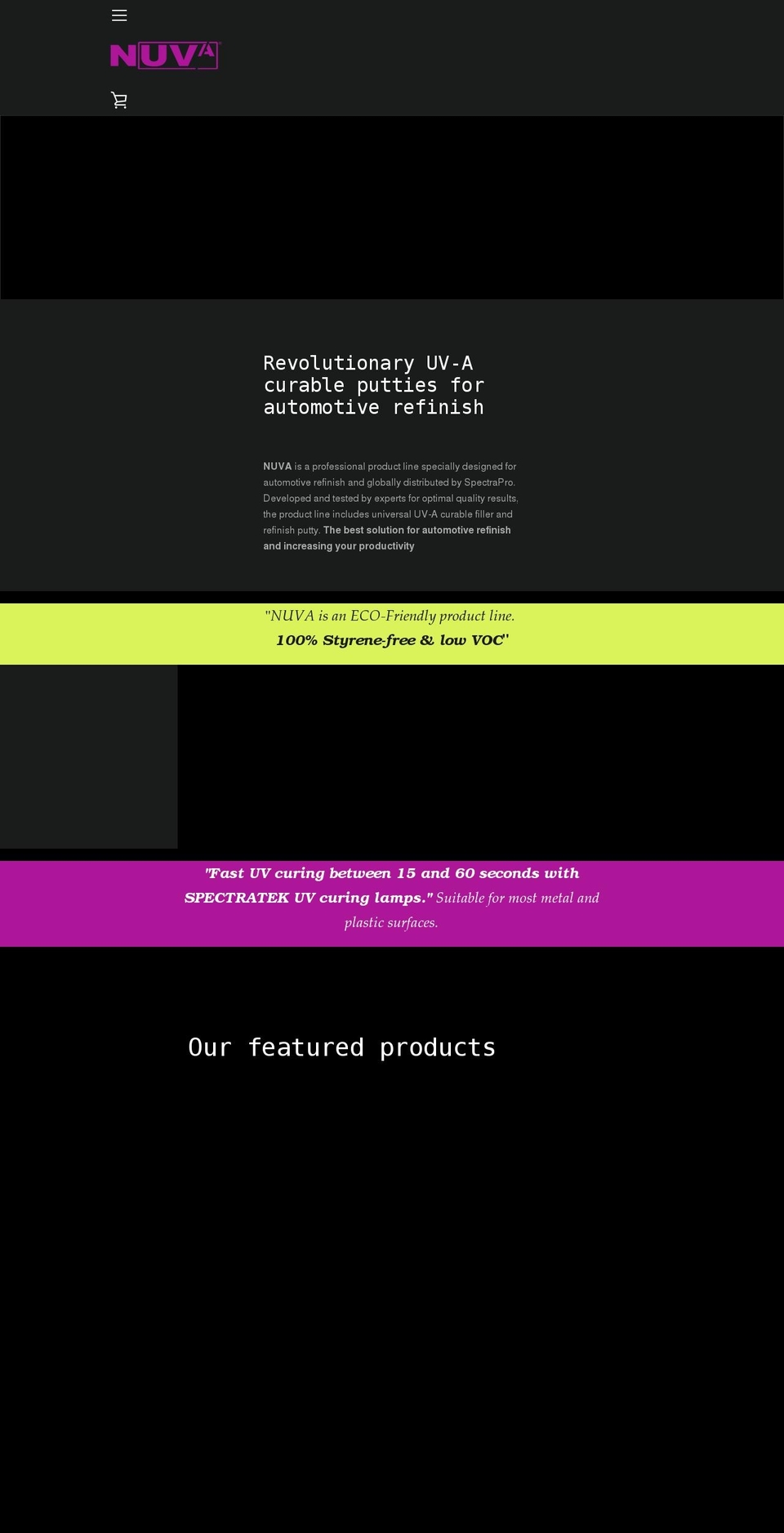 nuvaglobal.com shopify website screenshot