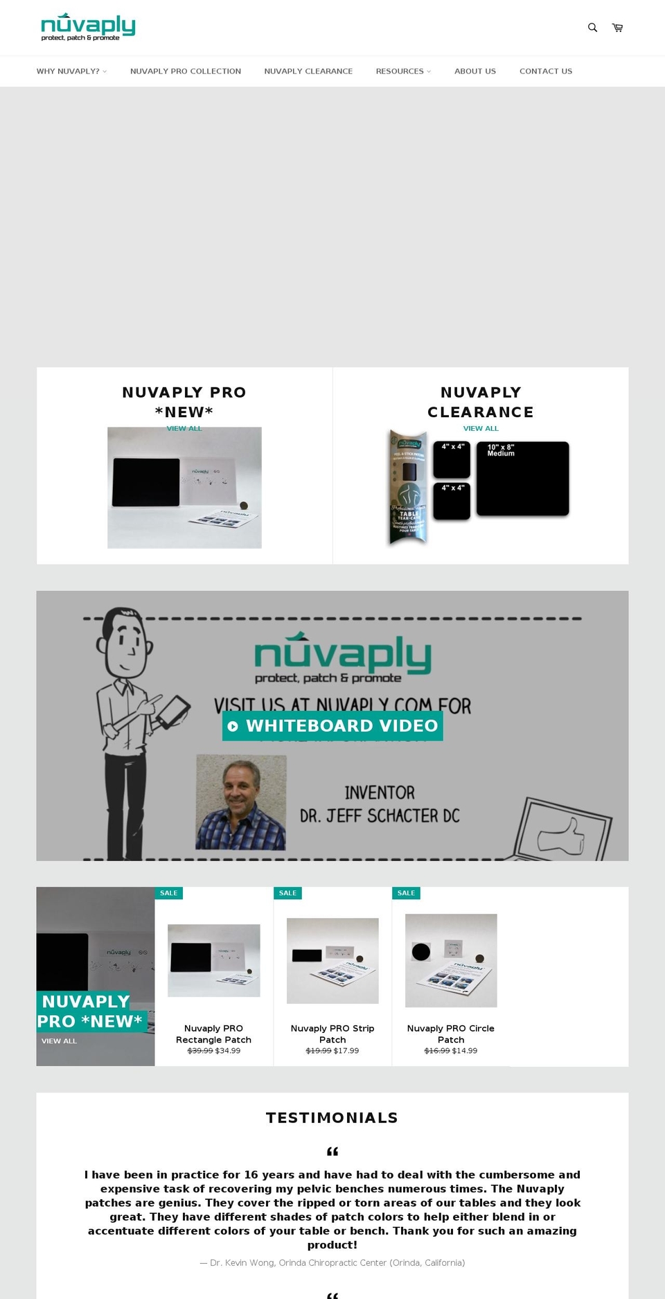 nuvaply.ca shopify website screenshot