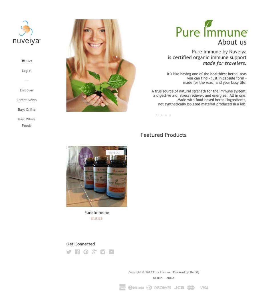 nuveiya.com — Shopify storefront screenshot