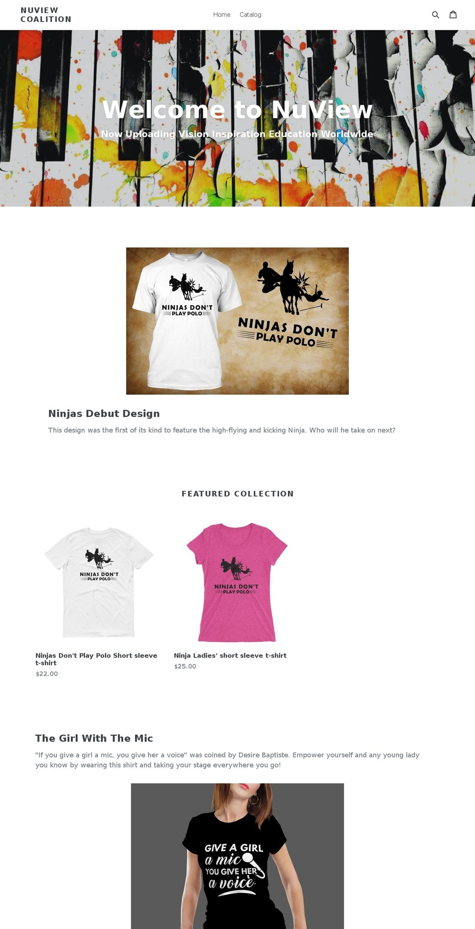 nuviewcoalition.com — Shopify storefront screenshot