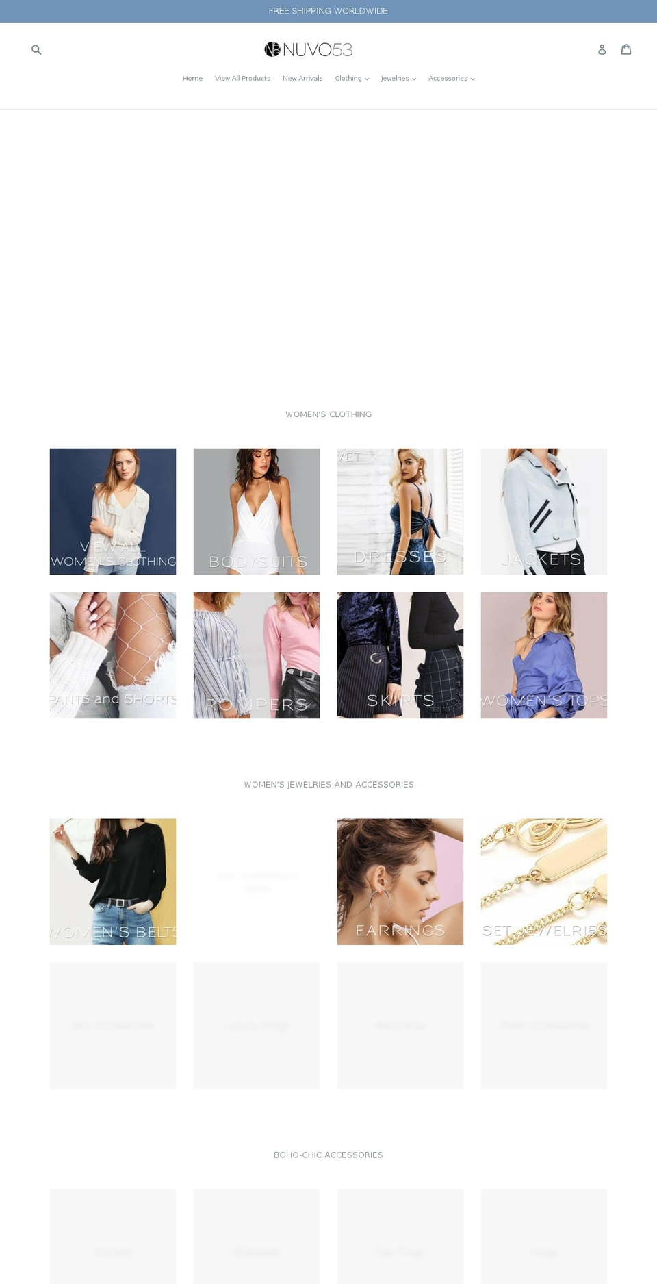 nuvo53.com — Shopify storefront screenshot