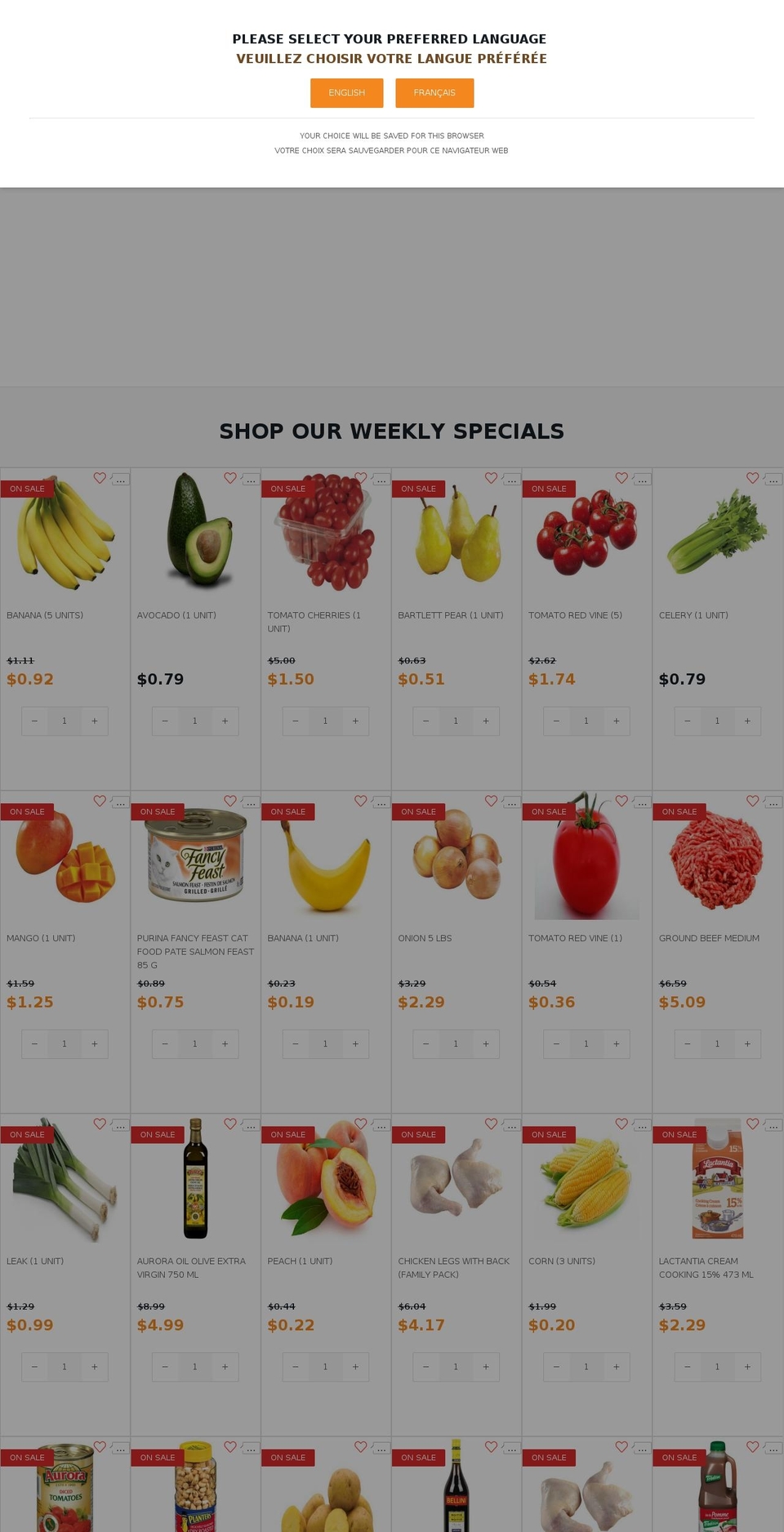 nuvomarket.ca shopify website screenshot