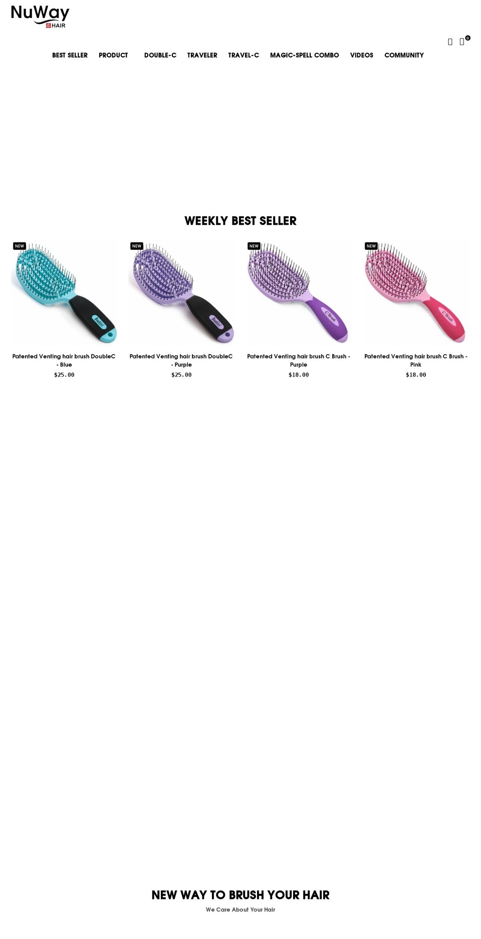 nuway4hair.com shopify website screenshot