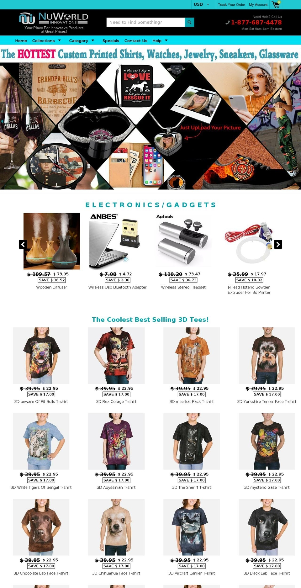 nuworldstore.com — Shopify storefront screenshot