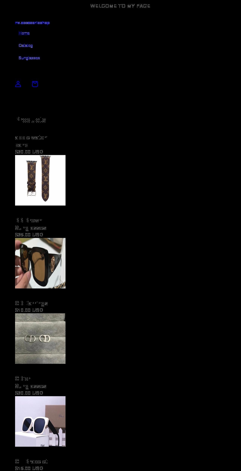 nvaccesorioshop.com shopify website screenshot