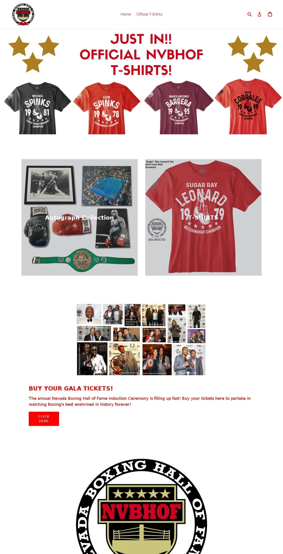 nvbhofshop.com — Shopify storefront screenshot