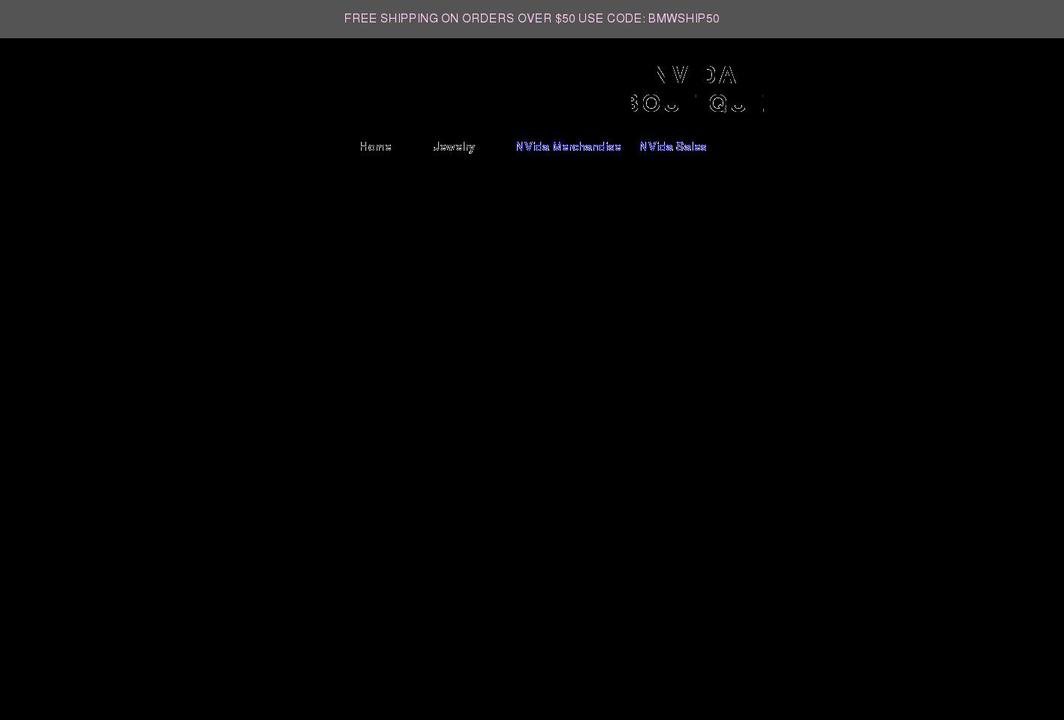 nvidaboutique.com shopify website screenshot