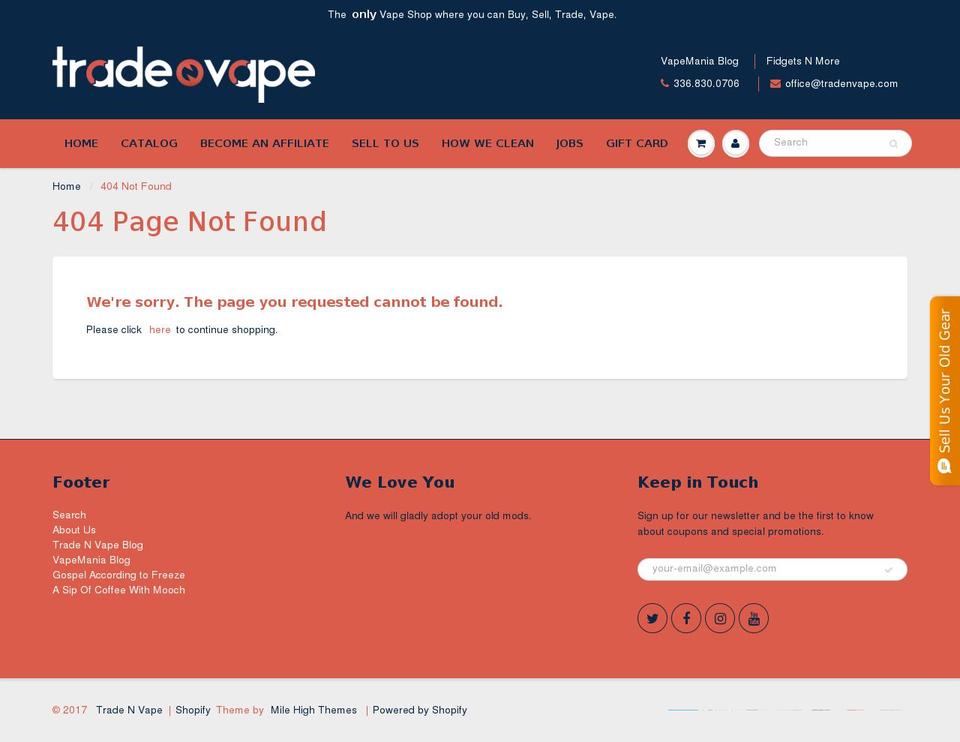 nvisivape.com shopify website screenshot