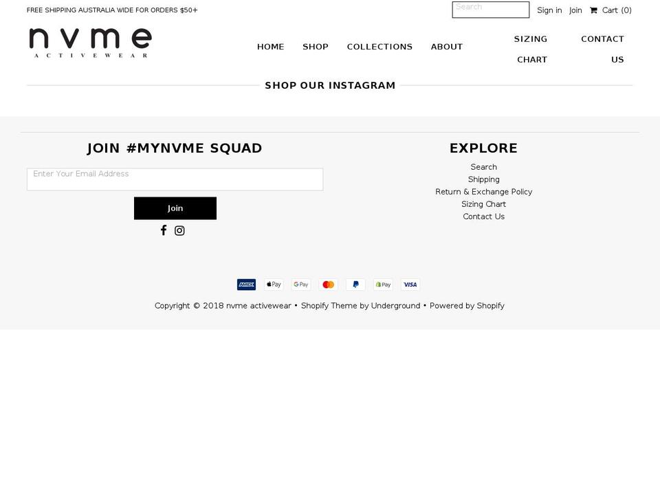 nvmeactive.com — Shopify storefront screenshot