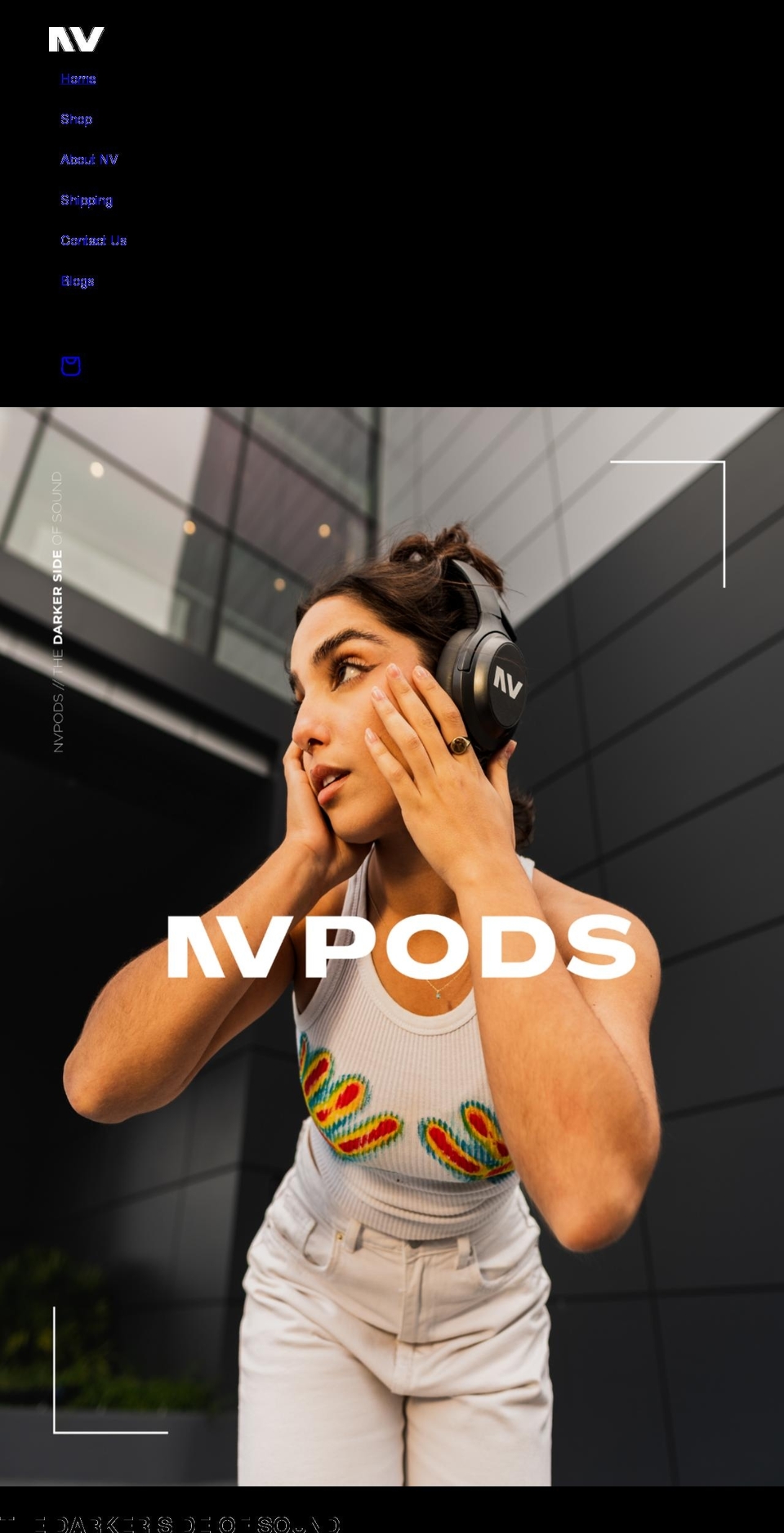 nvpods.com shopify website screenshot