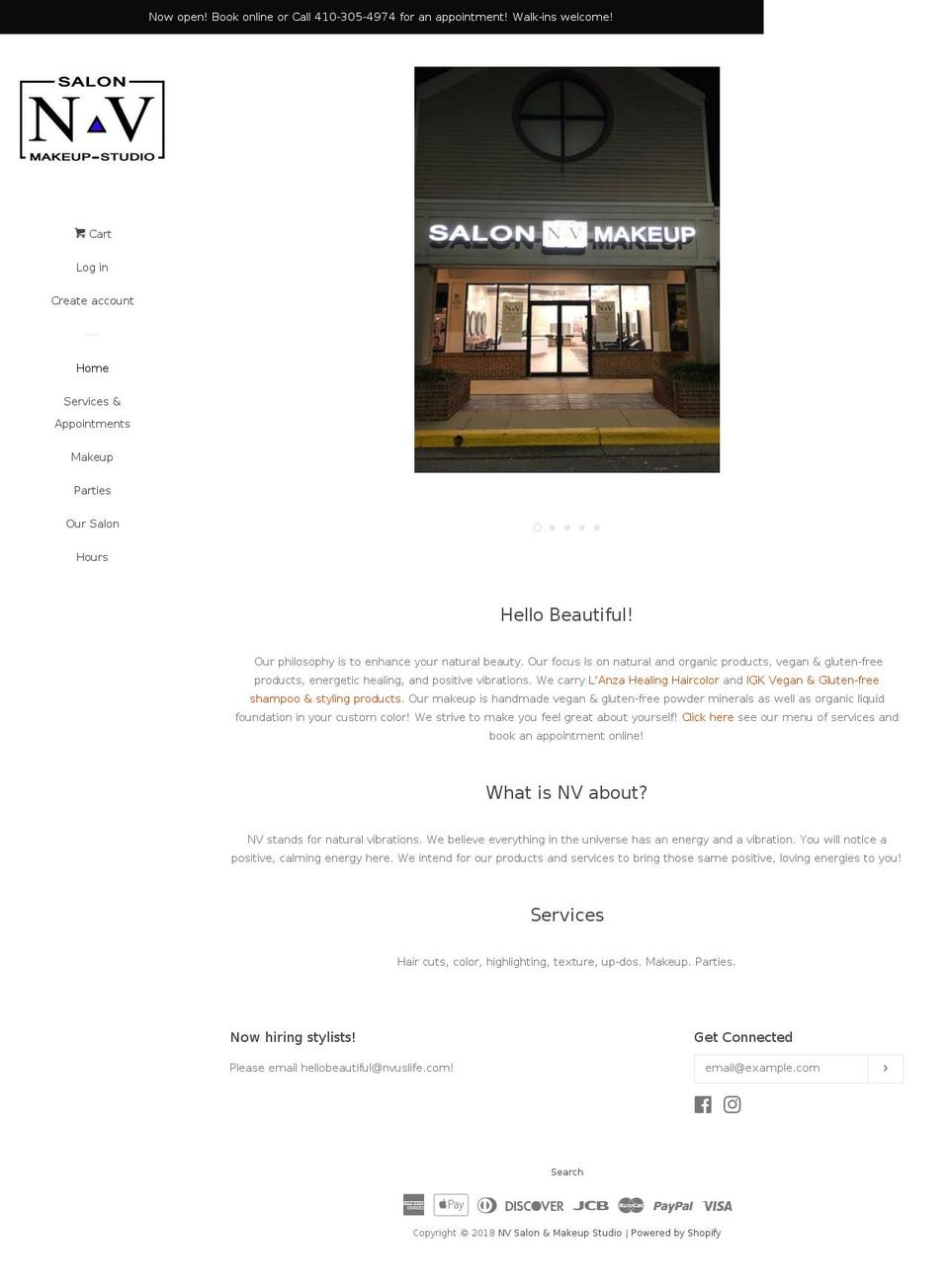 nvuslife.com — Shopify storefront screenshot